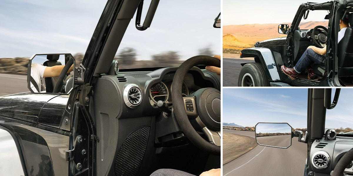JOYTUTUS jeep wrangler side mirrors