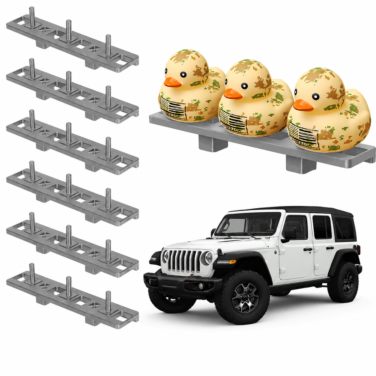 Duck Holder for Jeep Wrangler JL/JT (2018-2023) - 6 Pack