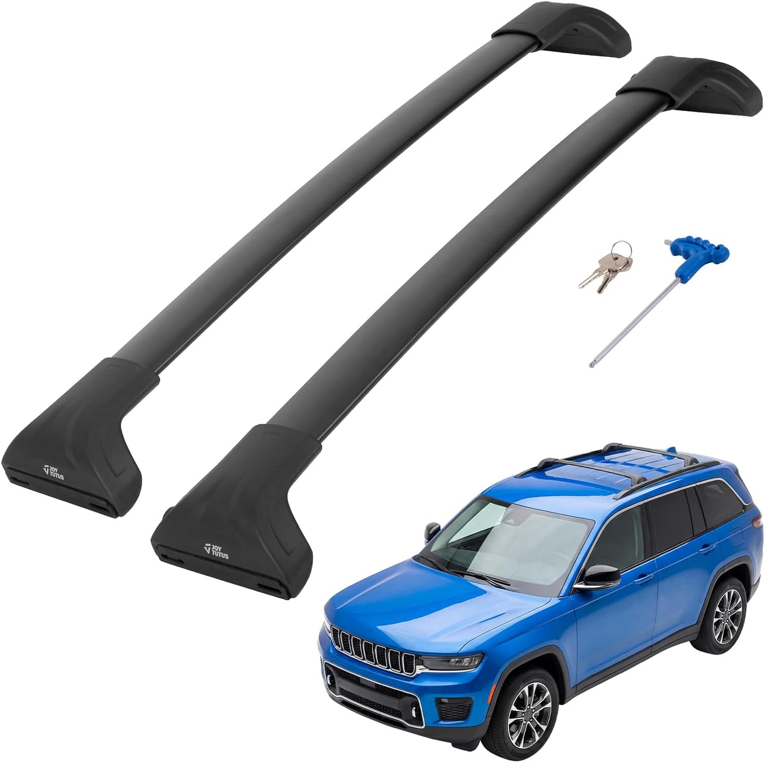 JOYTUTUS Lockable Roof Rack Cross Bars Compatible with Jeep Grand Cherokee 2022-2025