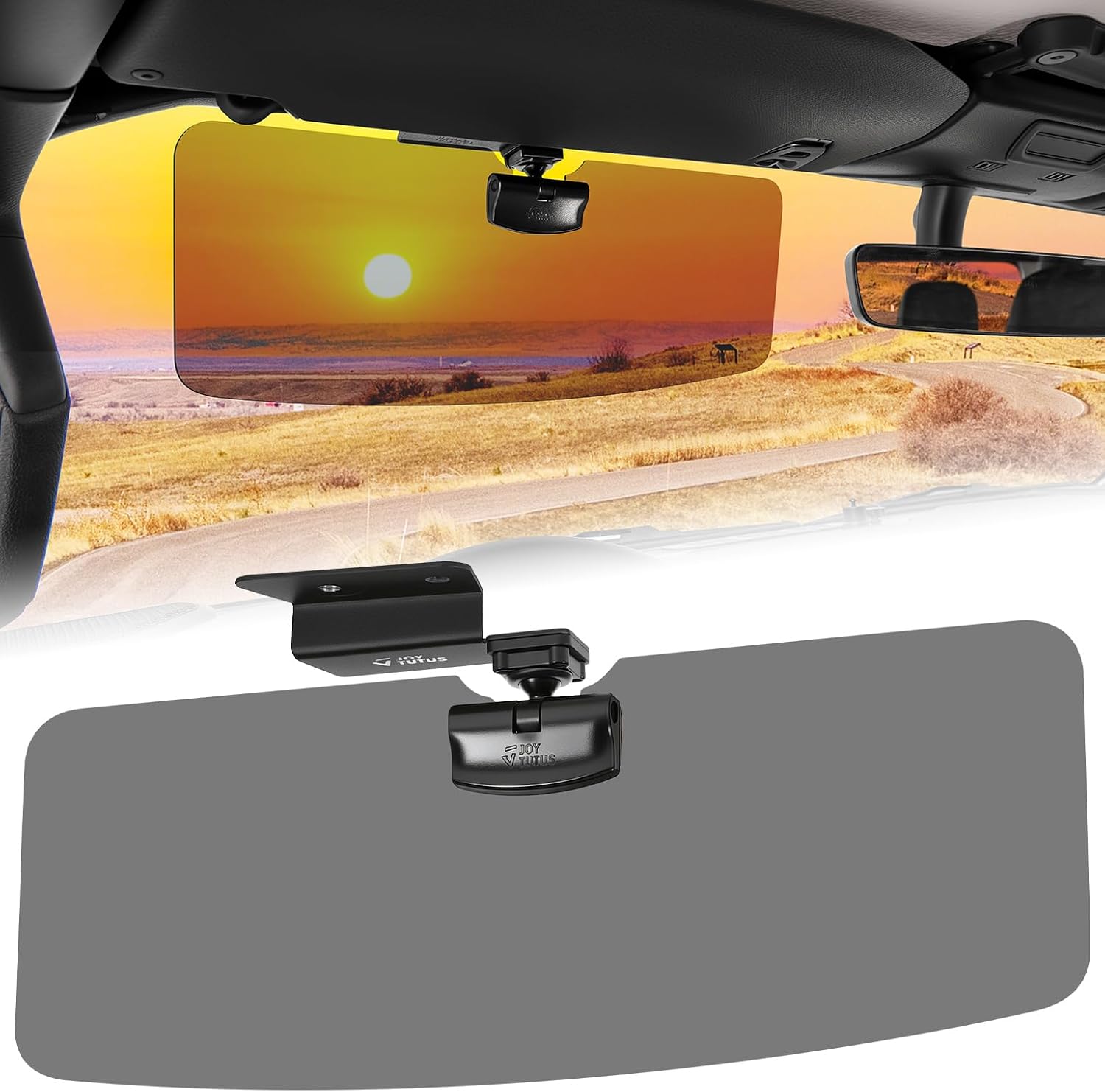 Polarized Sun Visor Extender for Wrangler JL/JT 2018–2026, UV400