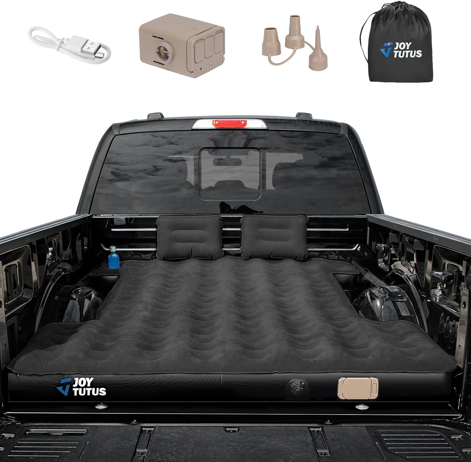 Truck Bed Air Mattress with Built-in Pump for 5.5–6.7 ft Beds – Camping Air Bed