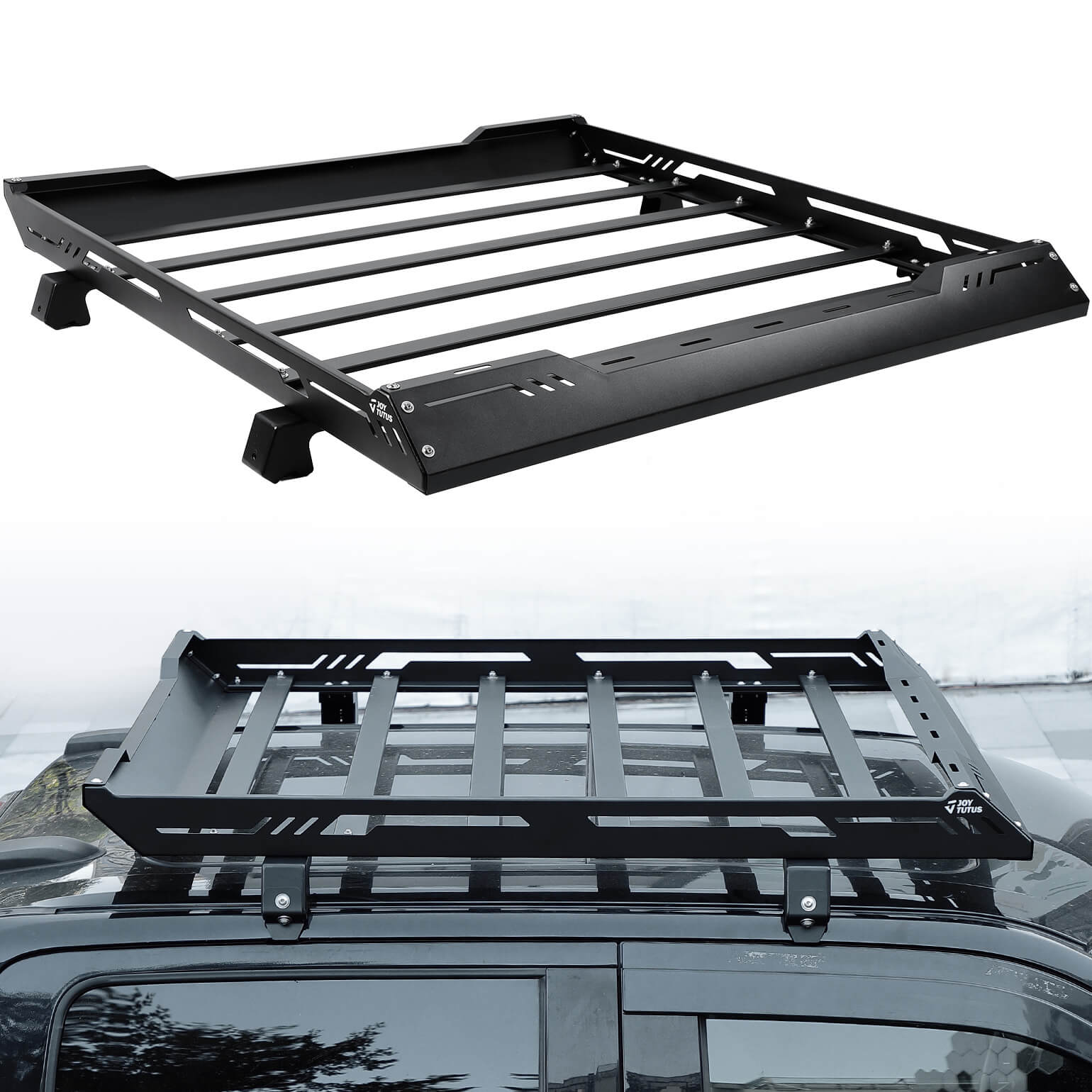 Roof Rack Basket for Ford F-150 Crew Cab 2021–2025, Heavy-Duty Cargo