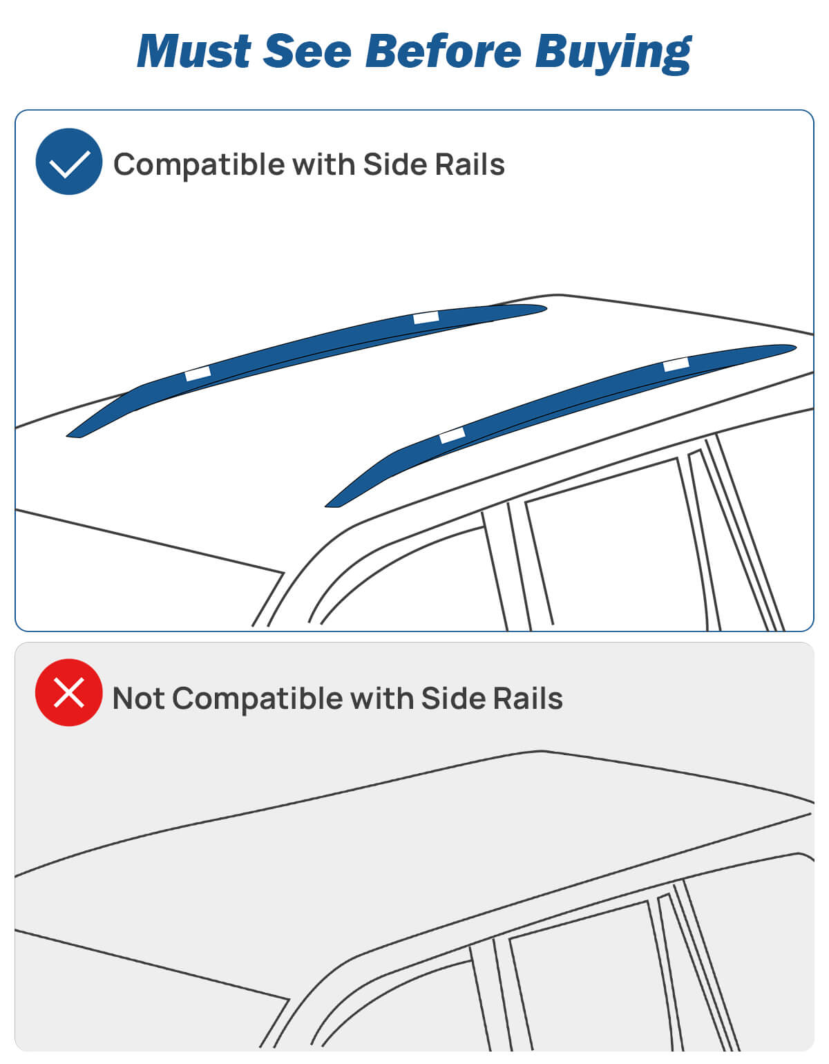 Lockable Roof Rack Cross Bars for RAV4 Adventure/TRD 2019–2025