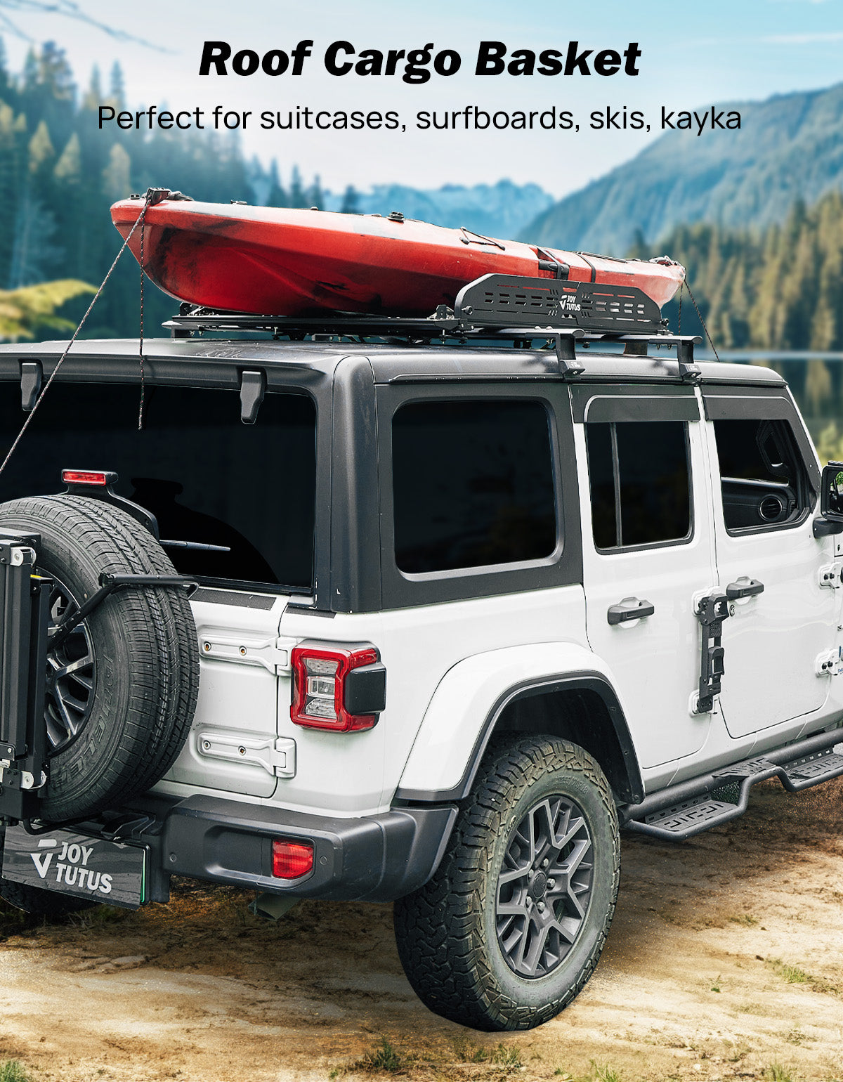 Folding Aluminum Roof Basket – 48" × 42" Cargo Carrier (220 lbs Capacity)