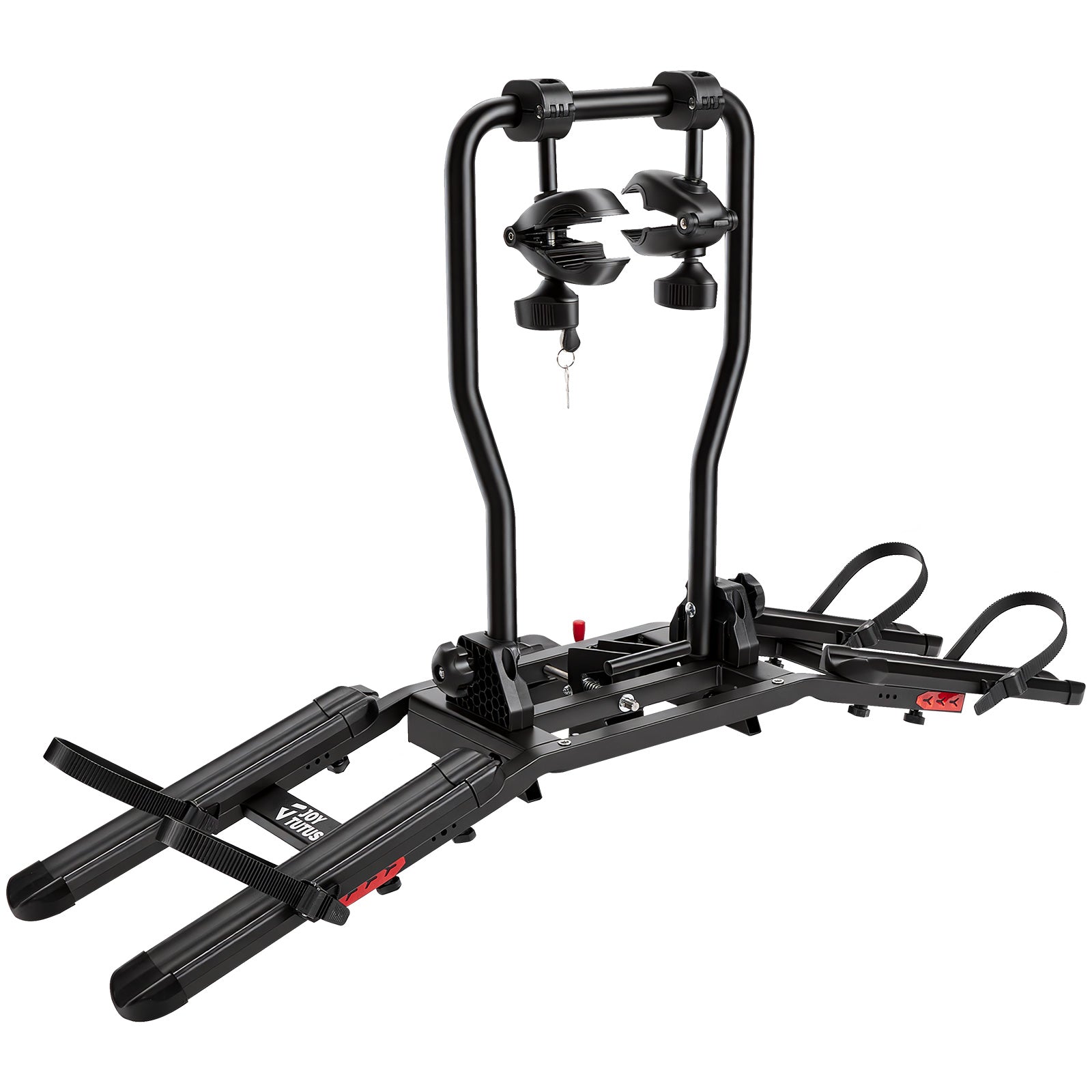 2-Bike Hitch Bike Rack for SUVs, Trucks & Cars, Folding & Tilting Platform Rack, Fits 1.25" & 2" Hitch Receivers