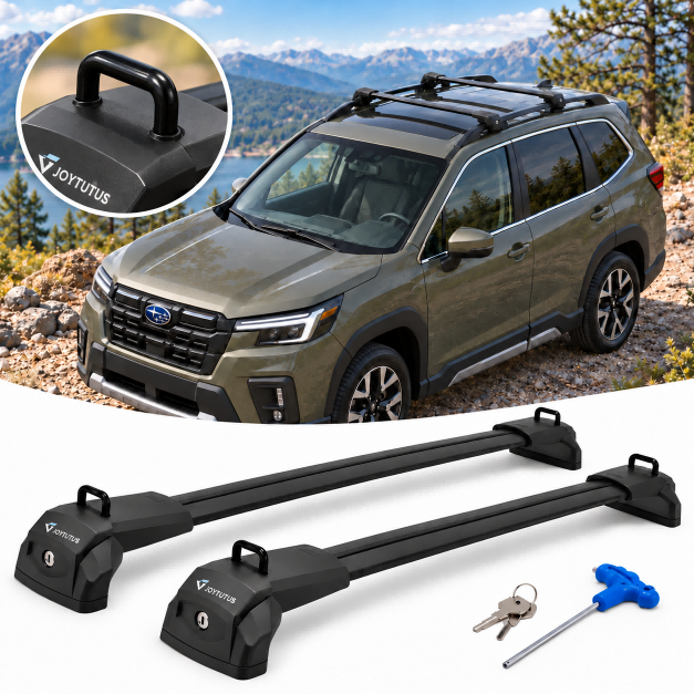 Subaru Forester (2014–2026) Roof Rack Cross Bars – Lockable for Raised Rails