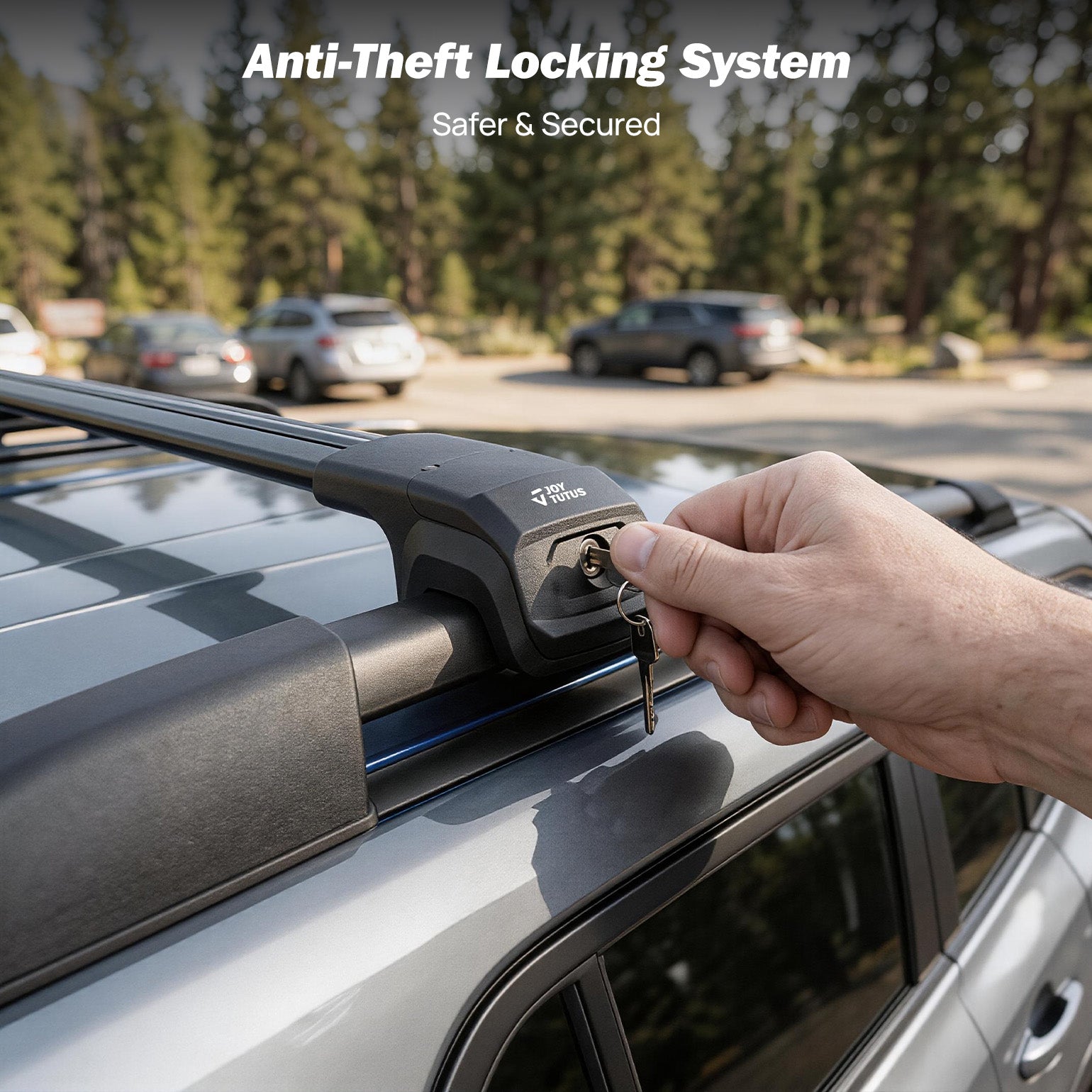 Subaru Crosstrek (2024–2026) Roof Rack Cross Bars – Lockable Aluminum