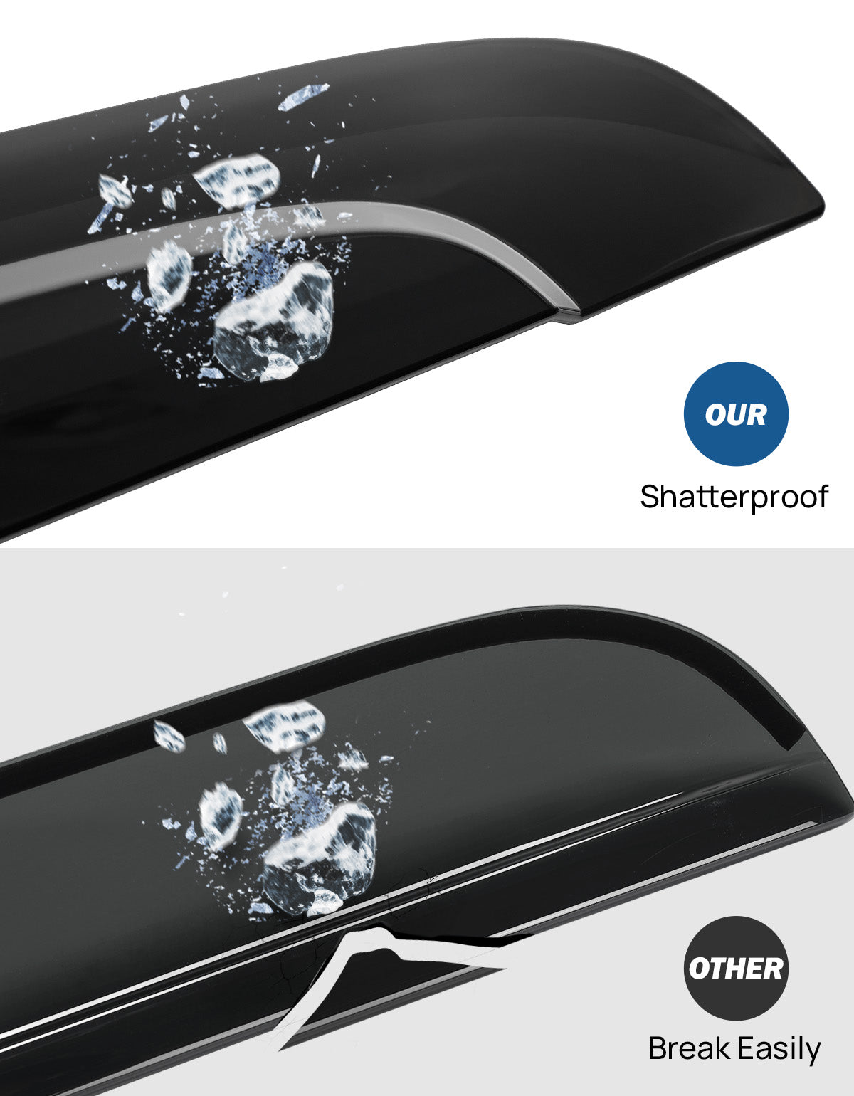 Rain Guards for Tacoma 2016–2023 Double Cab – Low Profile Window Deflectors