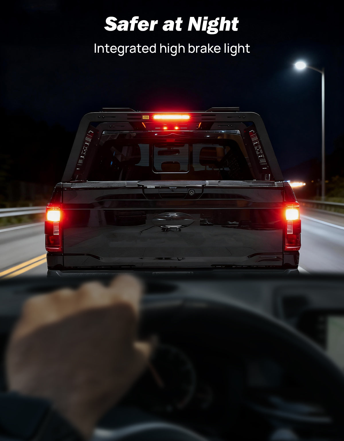 Tactical Fold-Down Truck Bed Rack | MOLLE Overland Rack for Full-Size Trucks