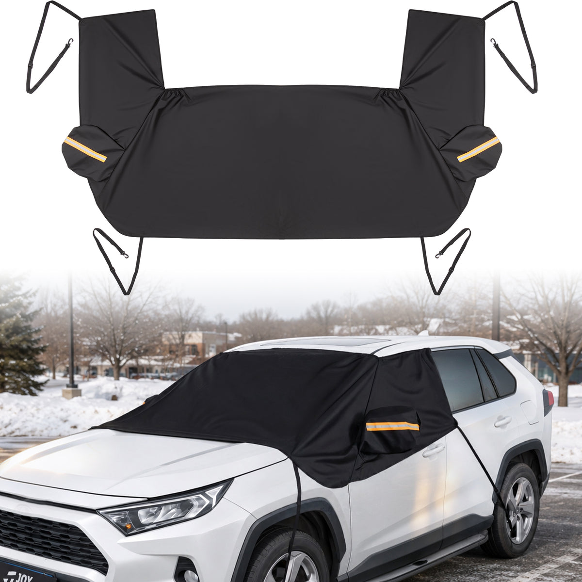 SUV Windshield Snow Cover with Side Window & Mirror Protection