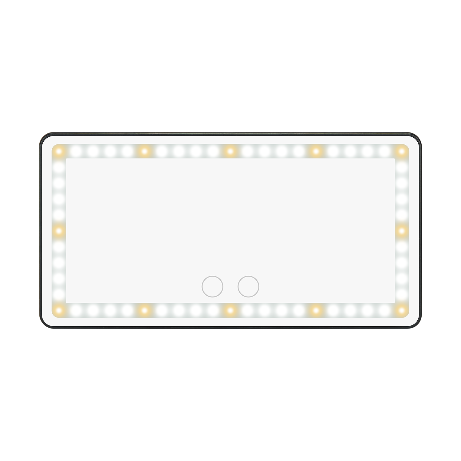 Car Sun Visor Vanity Mirror with Lights, Rechargeable 60 LED