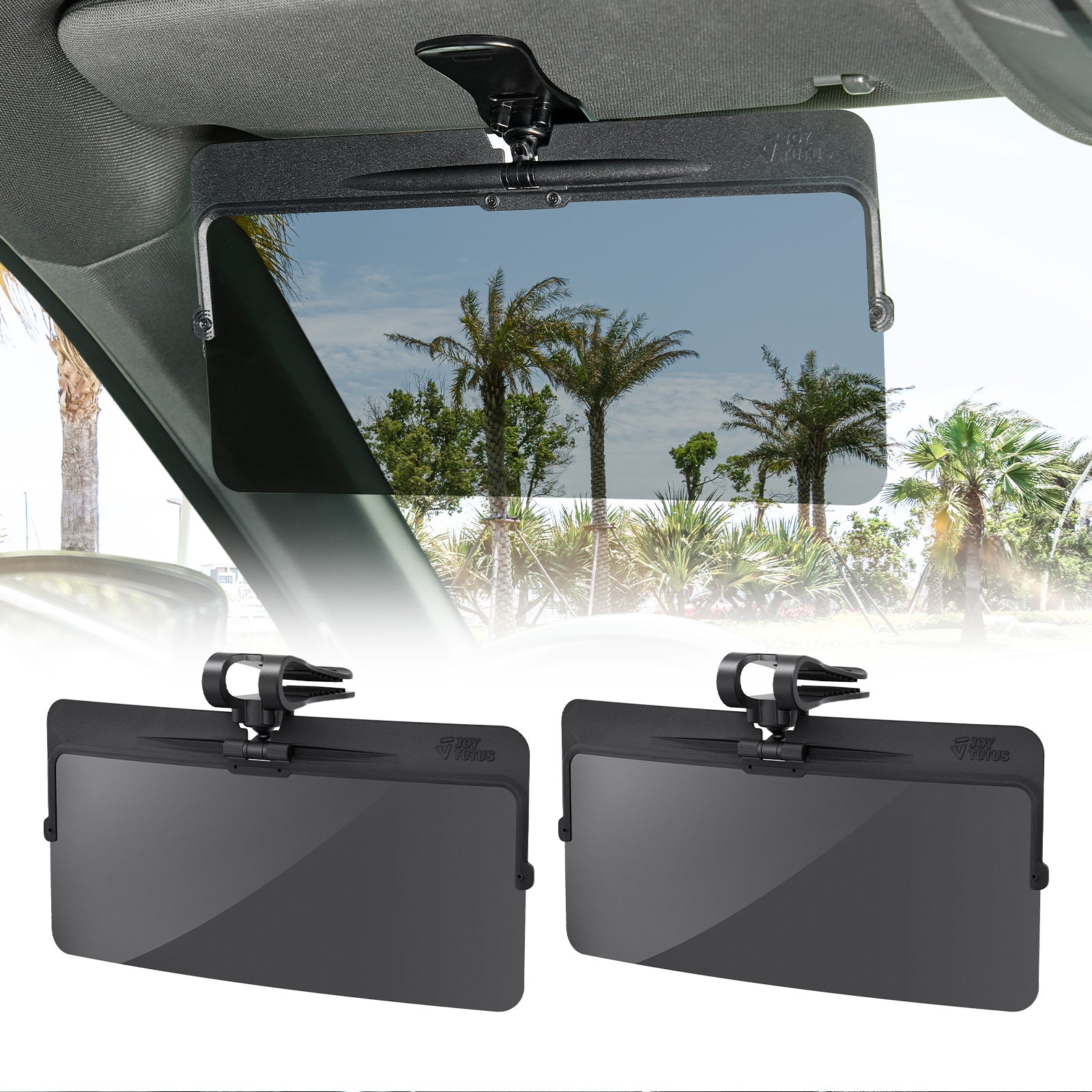 Polarized Sun Visor Extender for Car, UV400 Anti-Glare Shield
