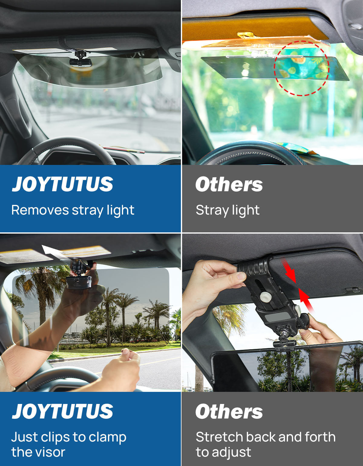 Joytutus Sun Visor Extender for Car