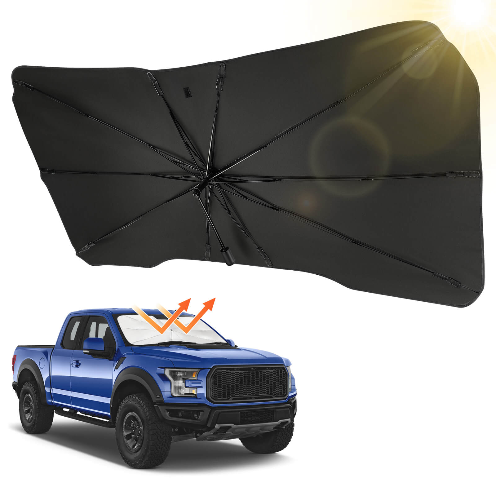 Sun Shade Umbrella for Ford F-150 F-250 F-350 2015–2025