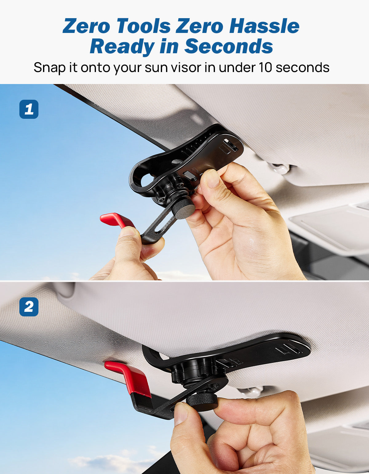Universal Sun Visor Repair Clip, Quick Fix to Hold Floppy Visor Up