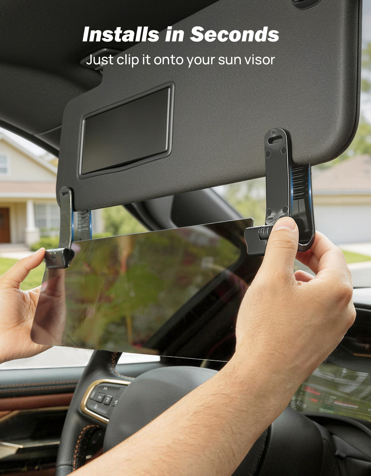 Polarized Sun Visor Extender for Cars – UV400 Anti-Glare