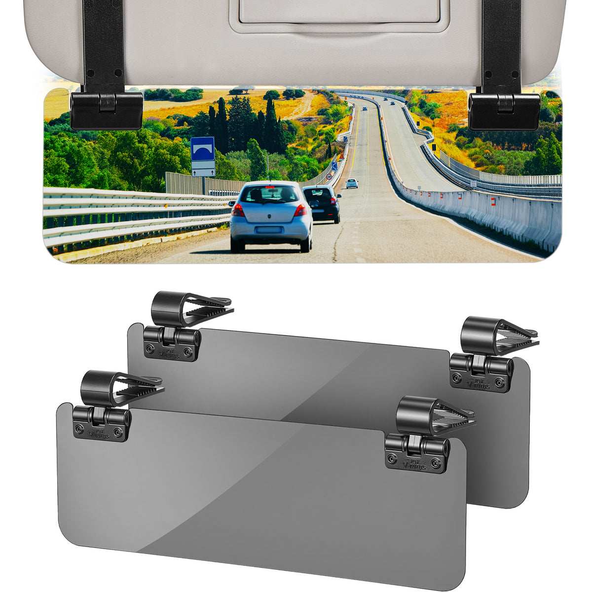 Polarized Sun Visor Extender for Cars – UV400 Anti-Glare