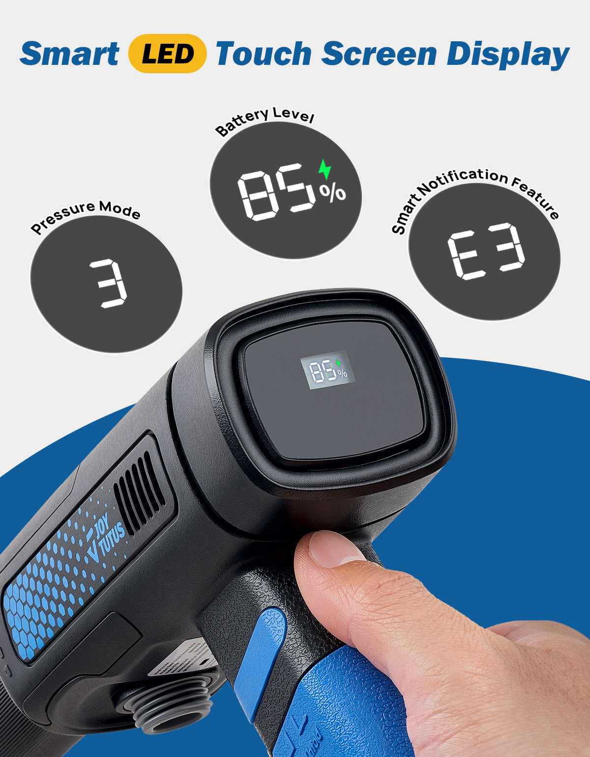 JOYTUTUS P10 Pro Foldable Cordless Pressure Washer for Cars & Bikes