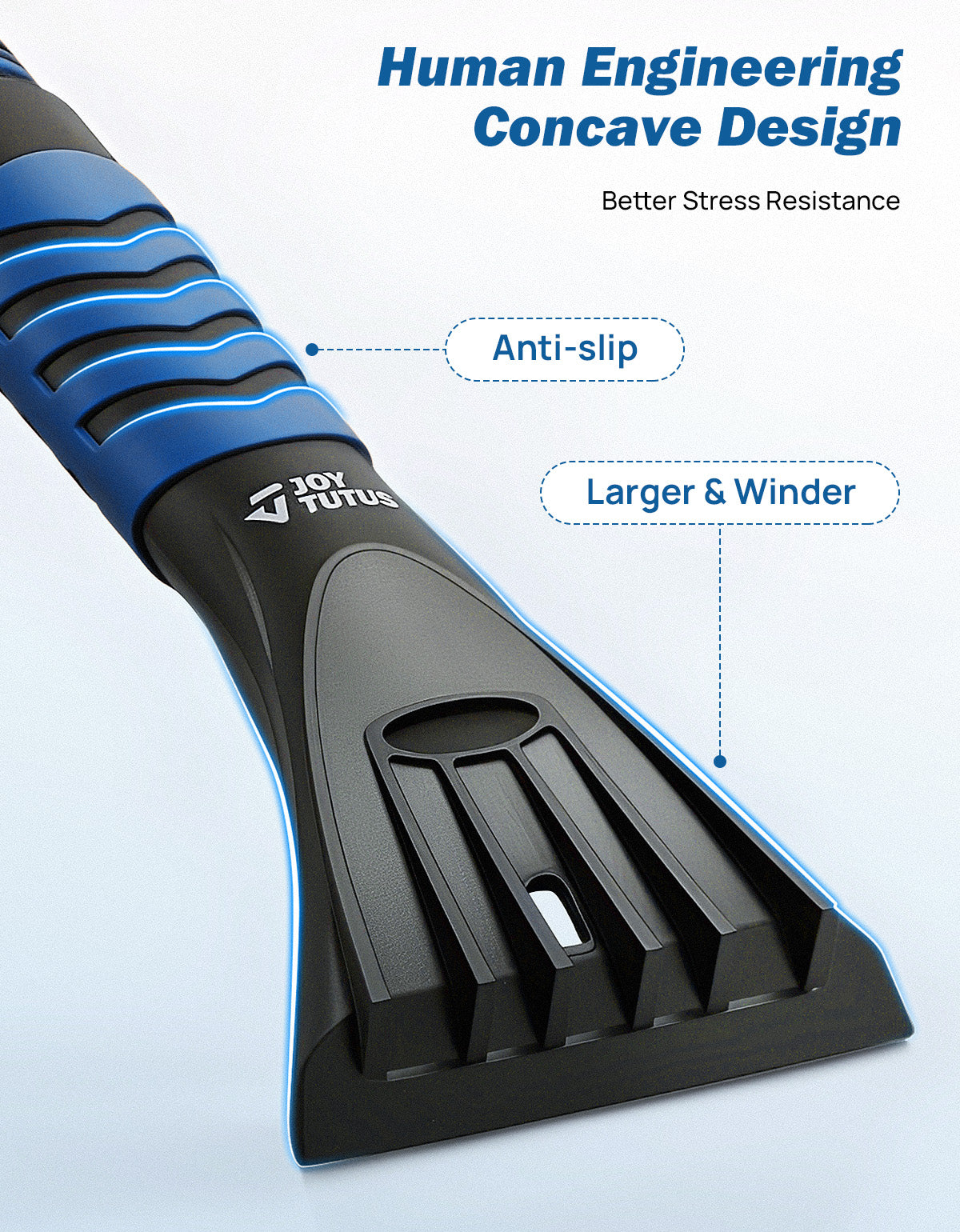 41.5″ Extendable Snow Brush and Ice Scraper, 270° Pivoting Snow Scraper Brush for Car Windshield