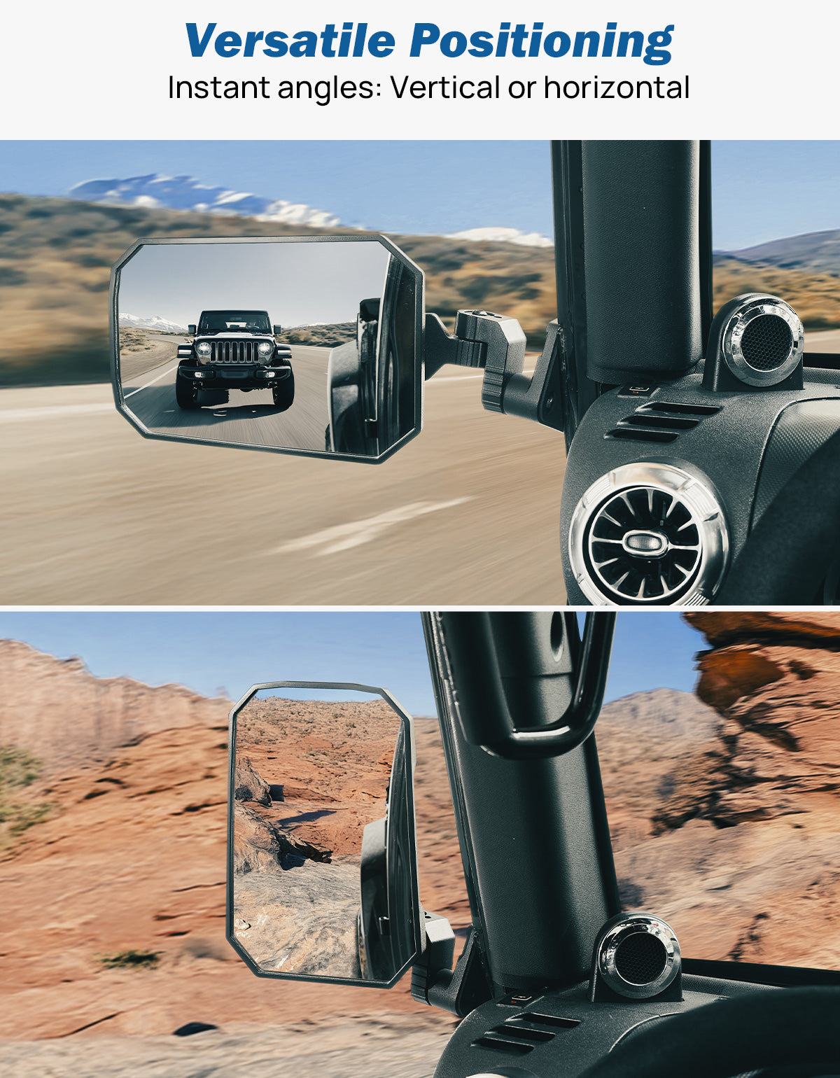 Wrangler Mirrors Doors Off Fit for Wrangler TJ JK & Unlimited 1997-2018