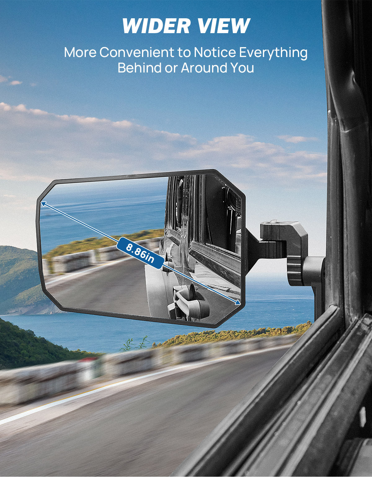 Wrangler Side Mirrors Replacement for JK & JKU 2007–2018