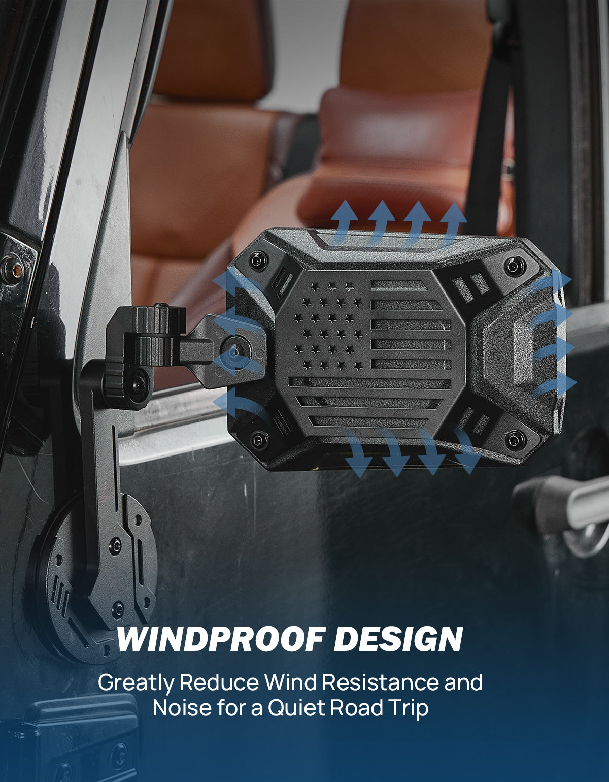 Wrangler Side Mirrors Replacement for JK & JKU 2007–2018