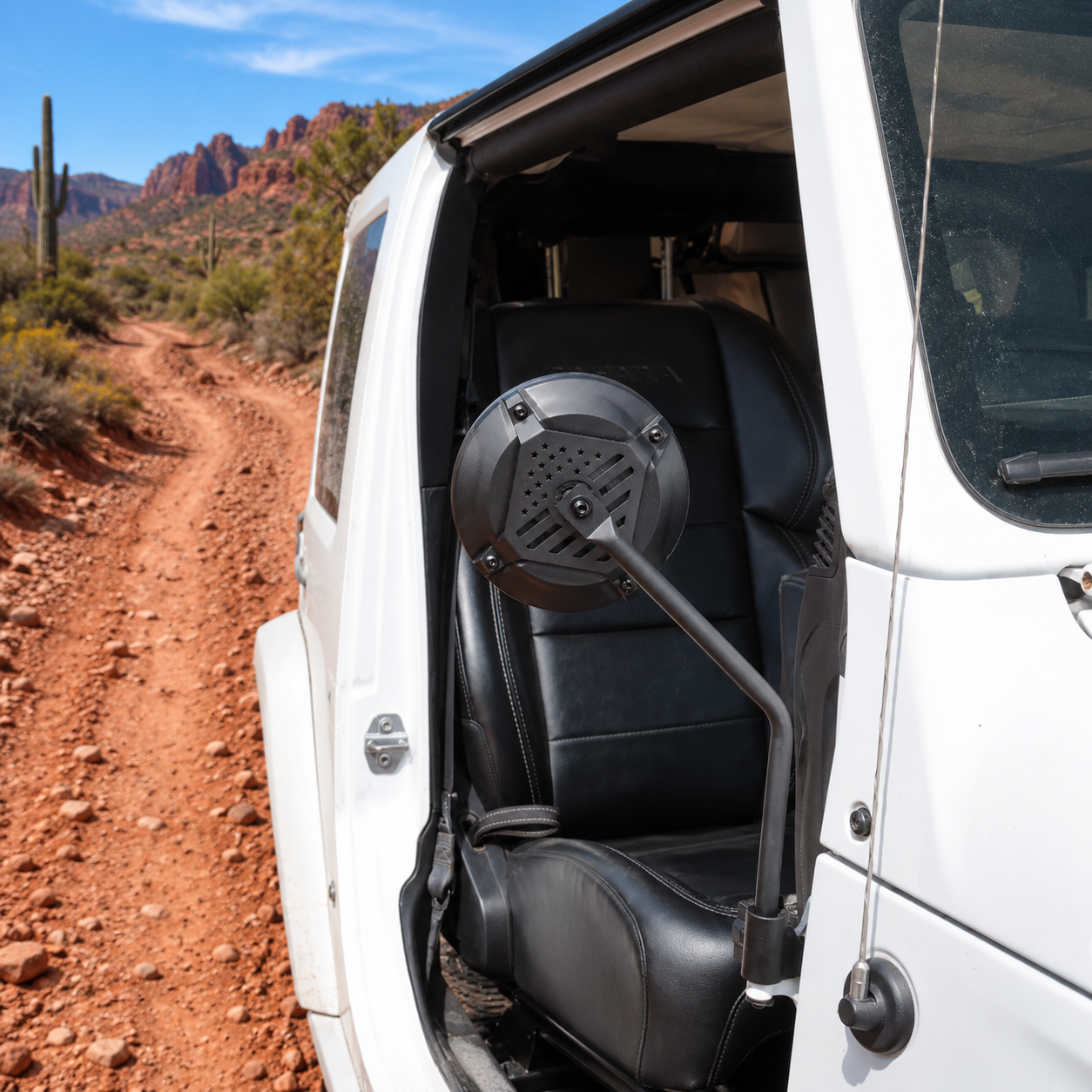 6” Door-Off Mirrors for Jeep Wrangler JL JK& Gladiator JT| Hinge Mount & Wide View