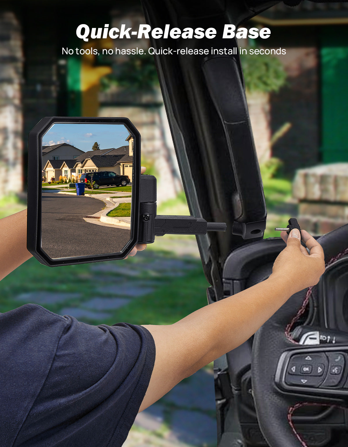 Doors Off Mirrors for Jeep Wrangler JL & Gladiator JT (2024–2026)