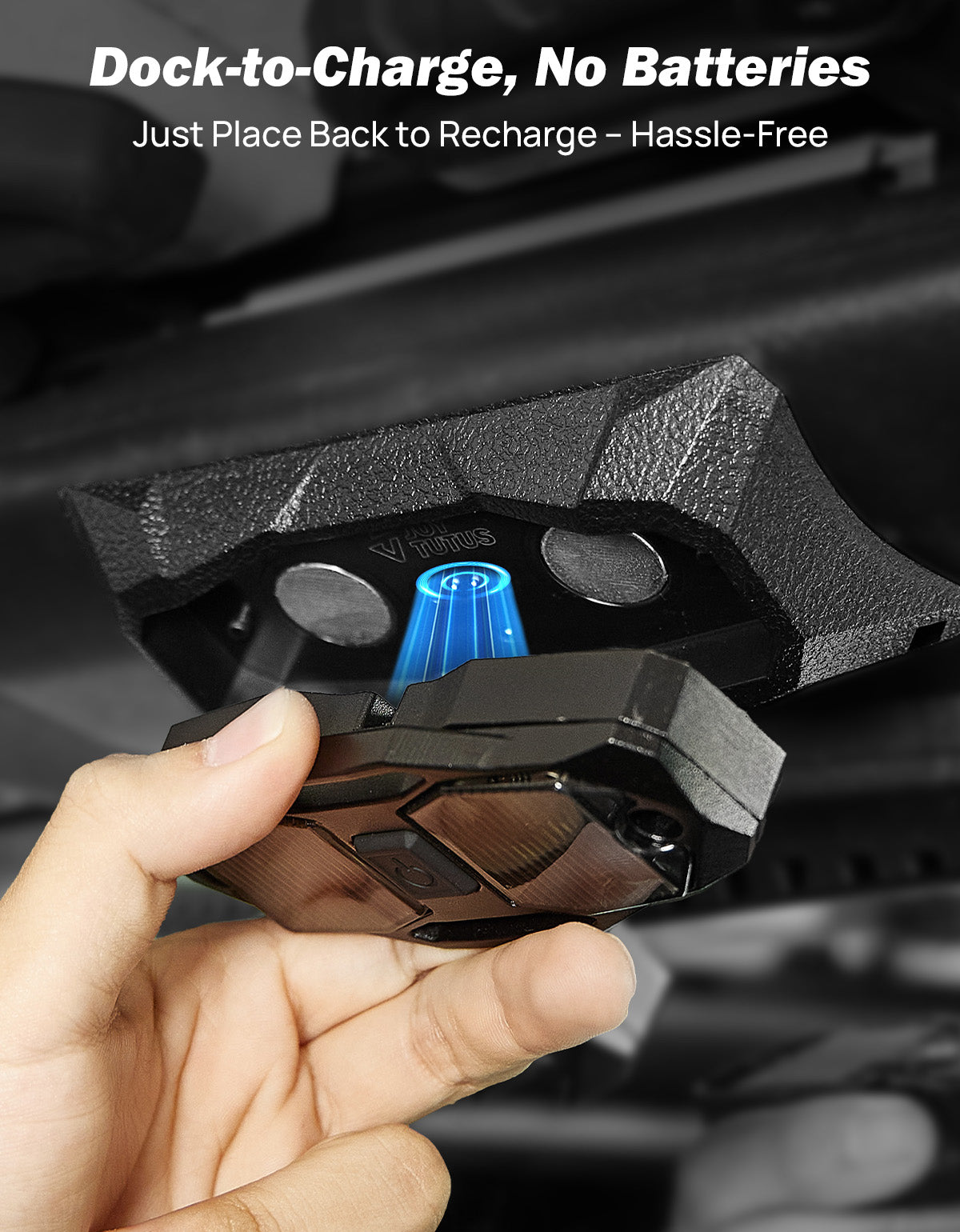 Dock charging magnetic LED dome light for Jeep interior lighting