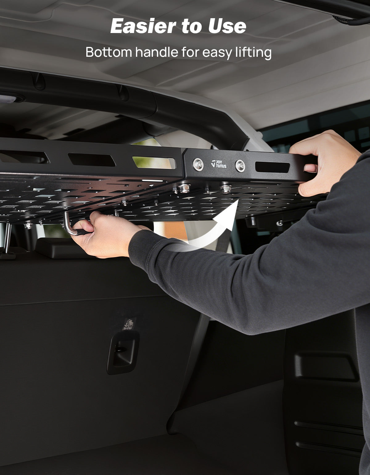 Adjustable Rear Cargo Rack – Heavy-Duty Storage Shelf for Wrangler JL