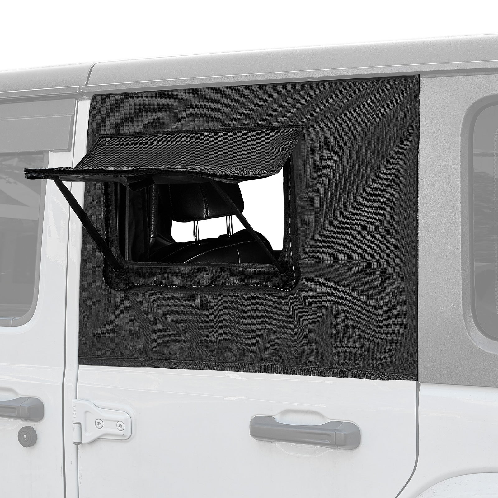Rear Side Window Sun Shade for Wrangler JK JL & Gladiator JT 2007–2026