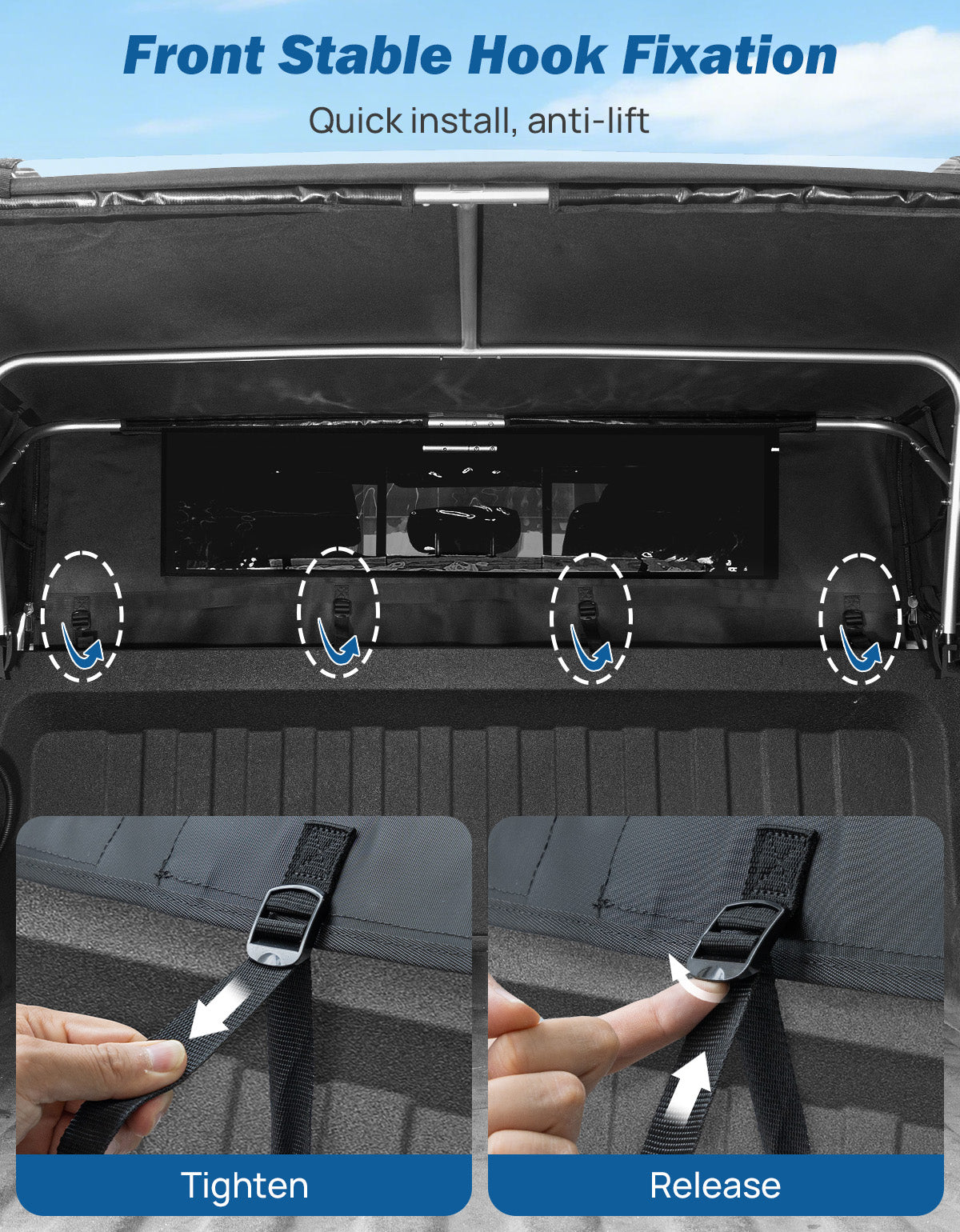 Truck Bed Soft Topper for Ram 1500 (2019-2026) 5.5 FT Bed