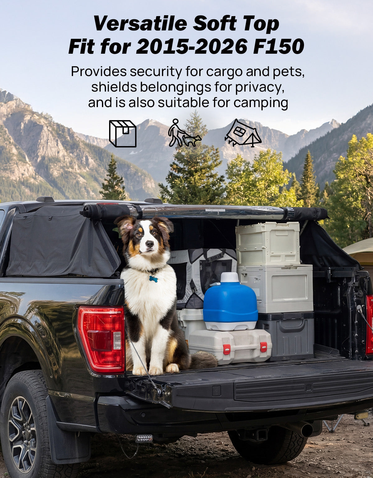 Truck Bed Soft Topper for Ford F-150 5.5' Bed (2015-2026)
