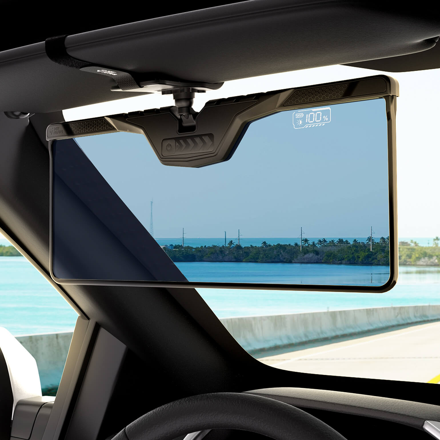 Automatic Polarized Photochromic Sun Visor Extender for Car