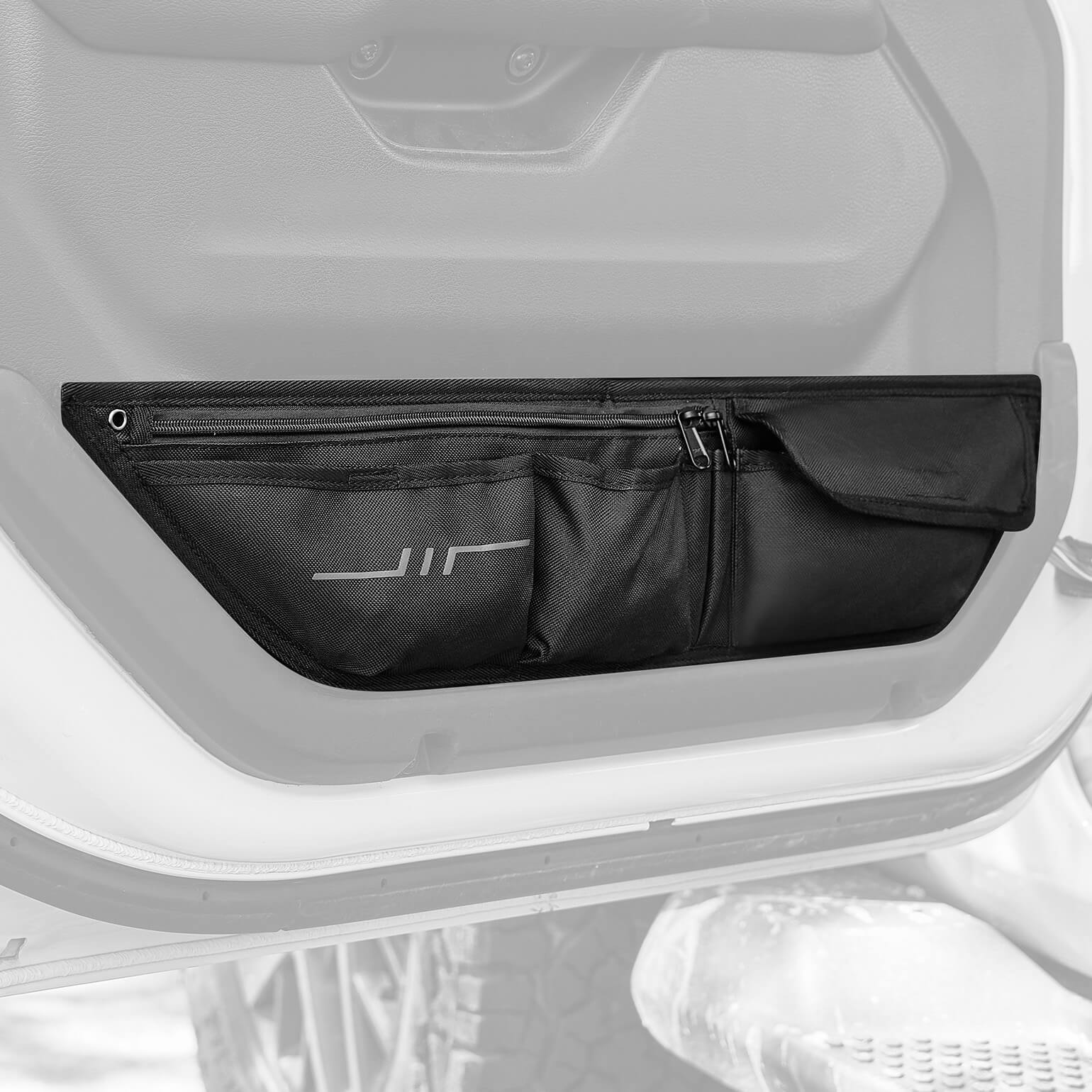 Car Door Storage Pockets Compatible with Wrangler JL & Gladiator JT, 4 Packs