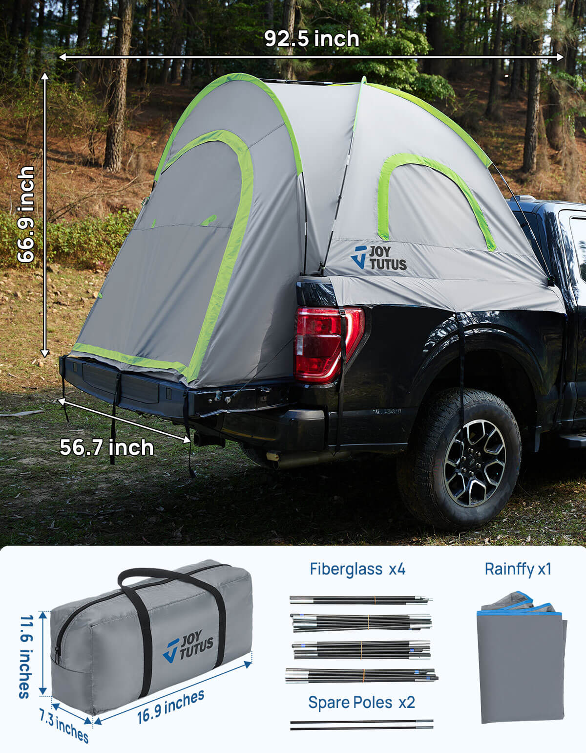 Ford F150 Truck Bed Tent 2.0 – PU2000 Waterproof Double Layer