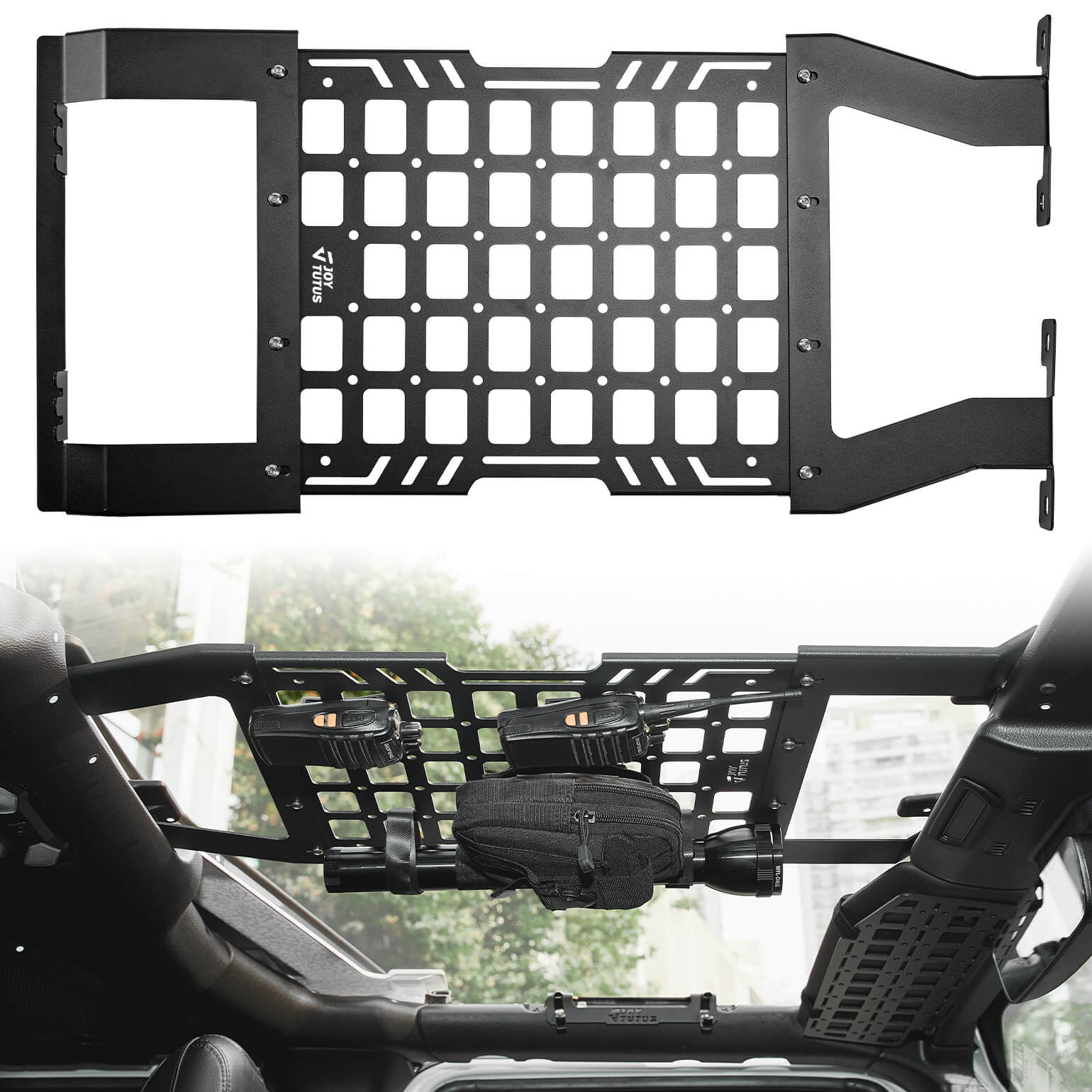 Hard Top Roof Rack Molle Panel Compatible with Wrangler JL JLU & Gladiator JT 2018-2026