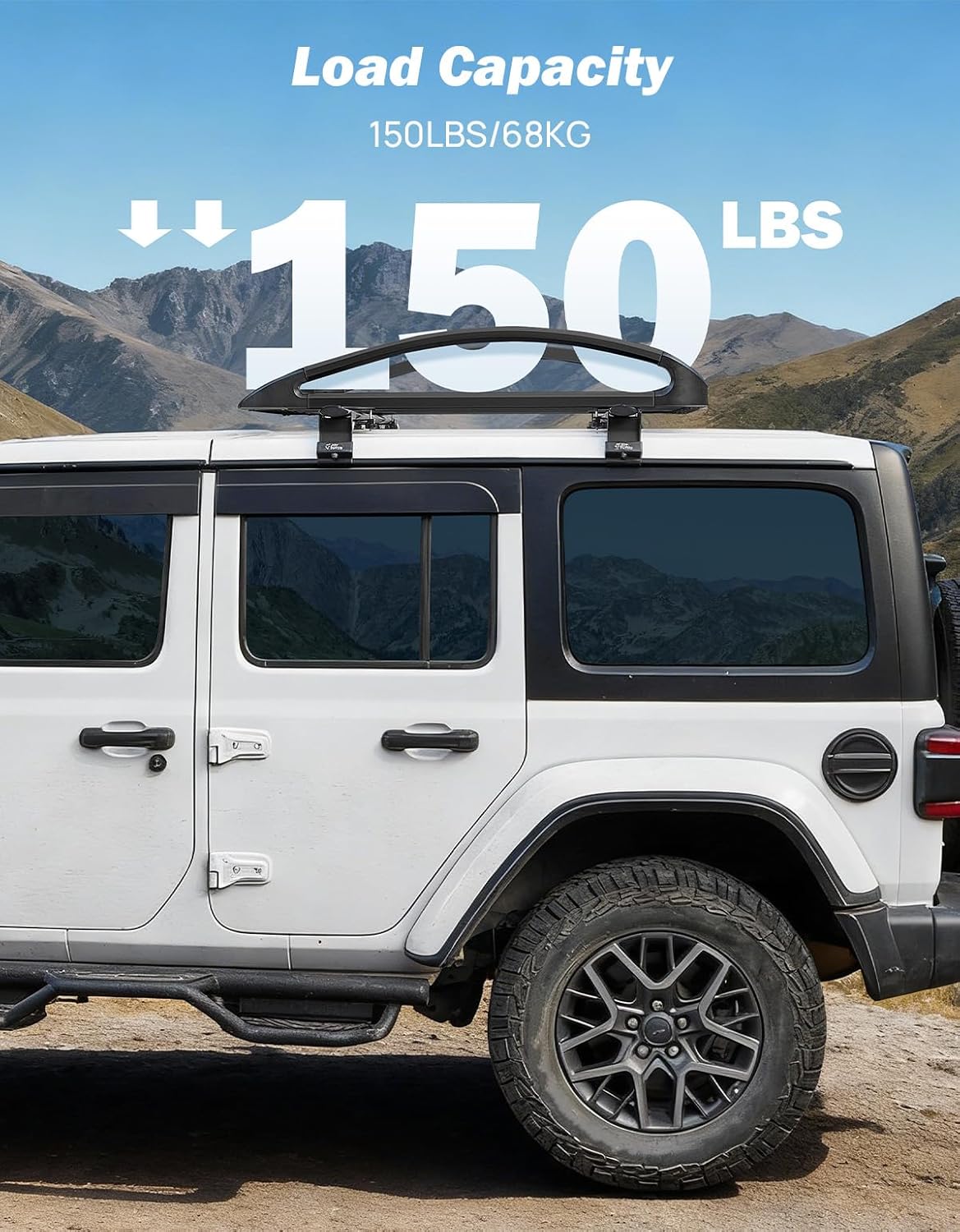 Aluminum Roof Cargo Basket – Rust-Resistant Roof Rack Carrier for SUVs, Trucks & Cars