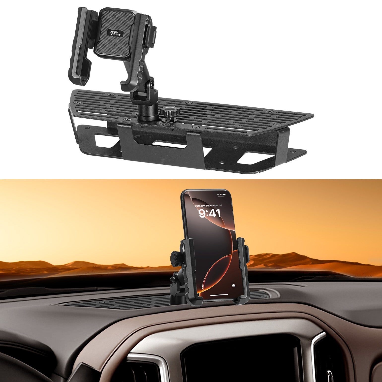 Metal Dash Mount Phone Holder Compatible with 2019-2022 Silverado & Sierra