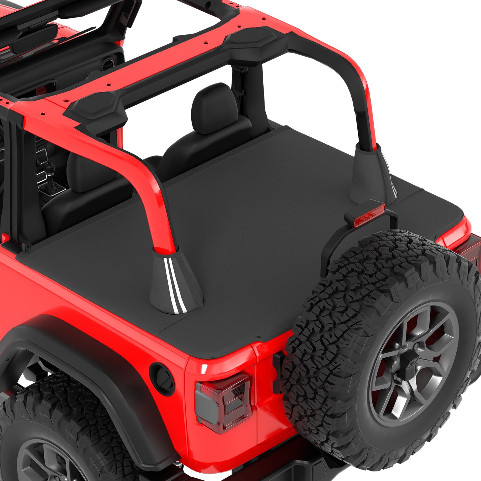 Tonneau Cover for Wrangler JL 2-Door, Trunk Cargo & Tailgate Cover