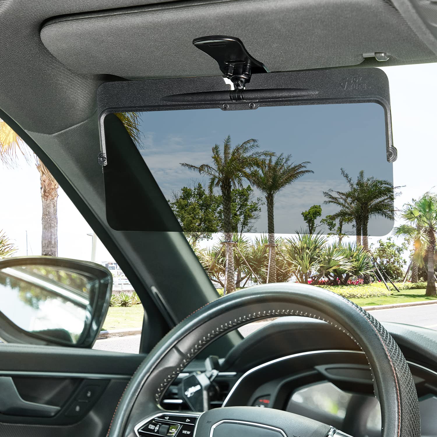 Polarized Sun Visor Extender for Car, UV400 Anti-Glare Shield