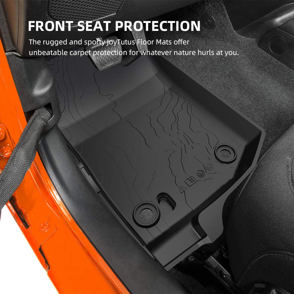 Floor Mats for Gladiator JT 4-Door 2020–2026, All-Weather Liners