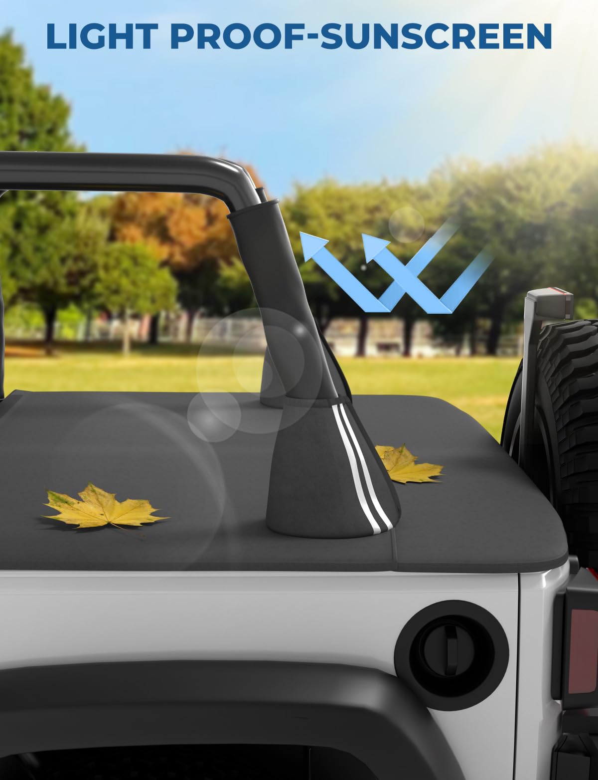 Tonneau Cover for Wrangler JK 2-Door 2007–2018, Cargo Trunk Cover