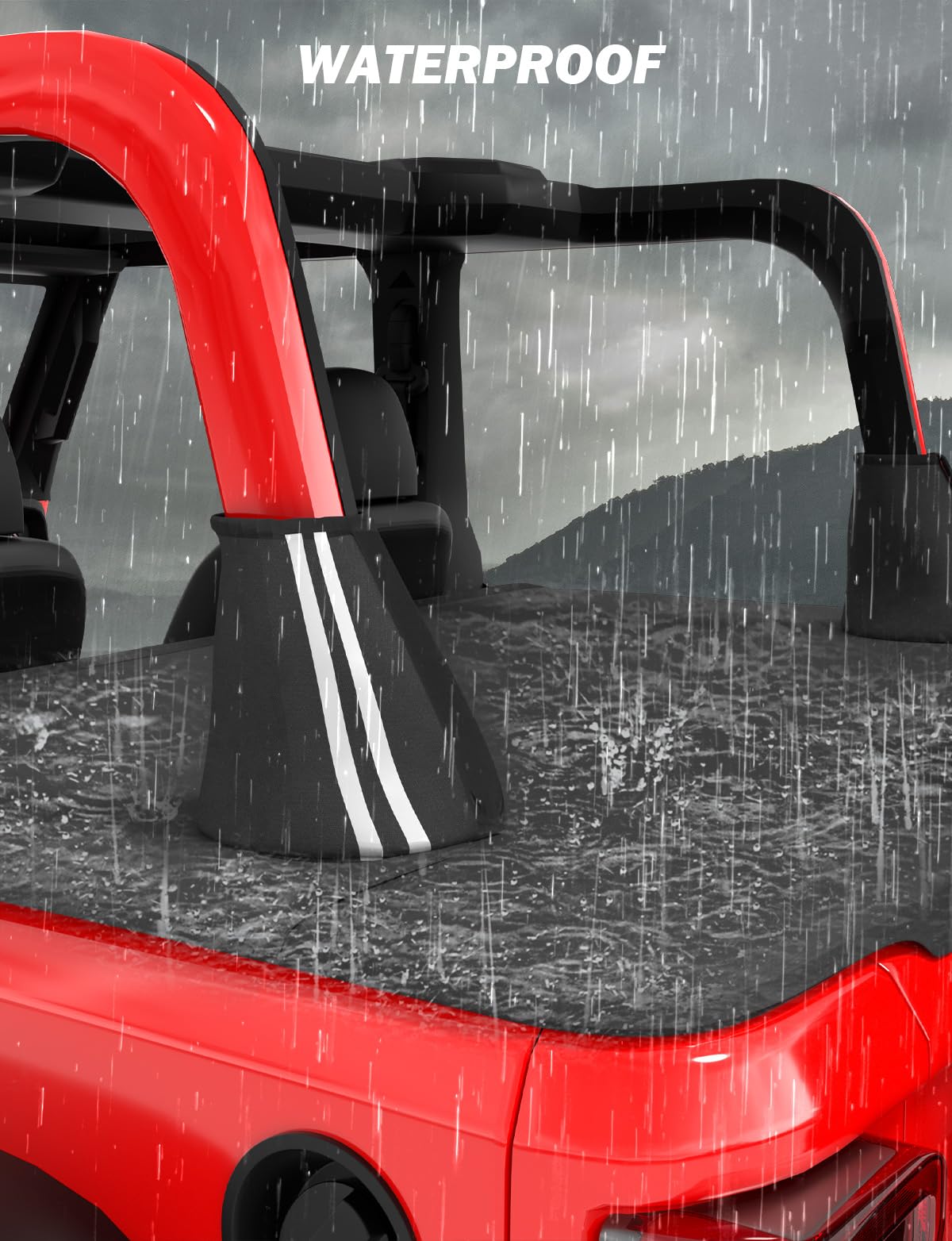 Tonneau Cover for Wrangler JL 2-Door, Trunk Cargo & Tailgate Cover