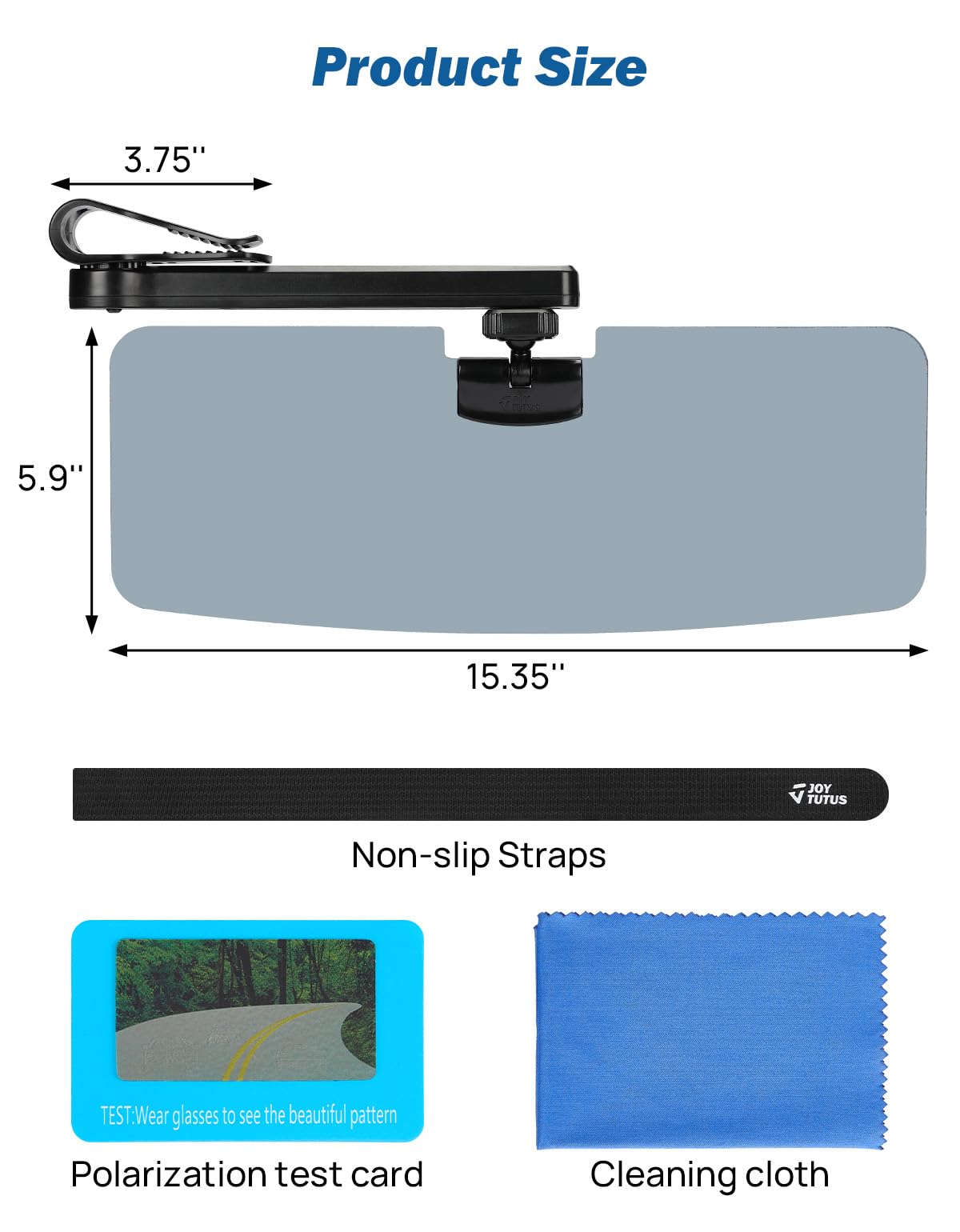 JOYTUTUS Sun Visor Extender for Car