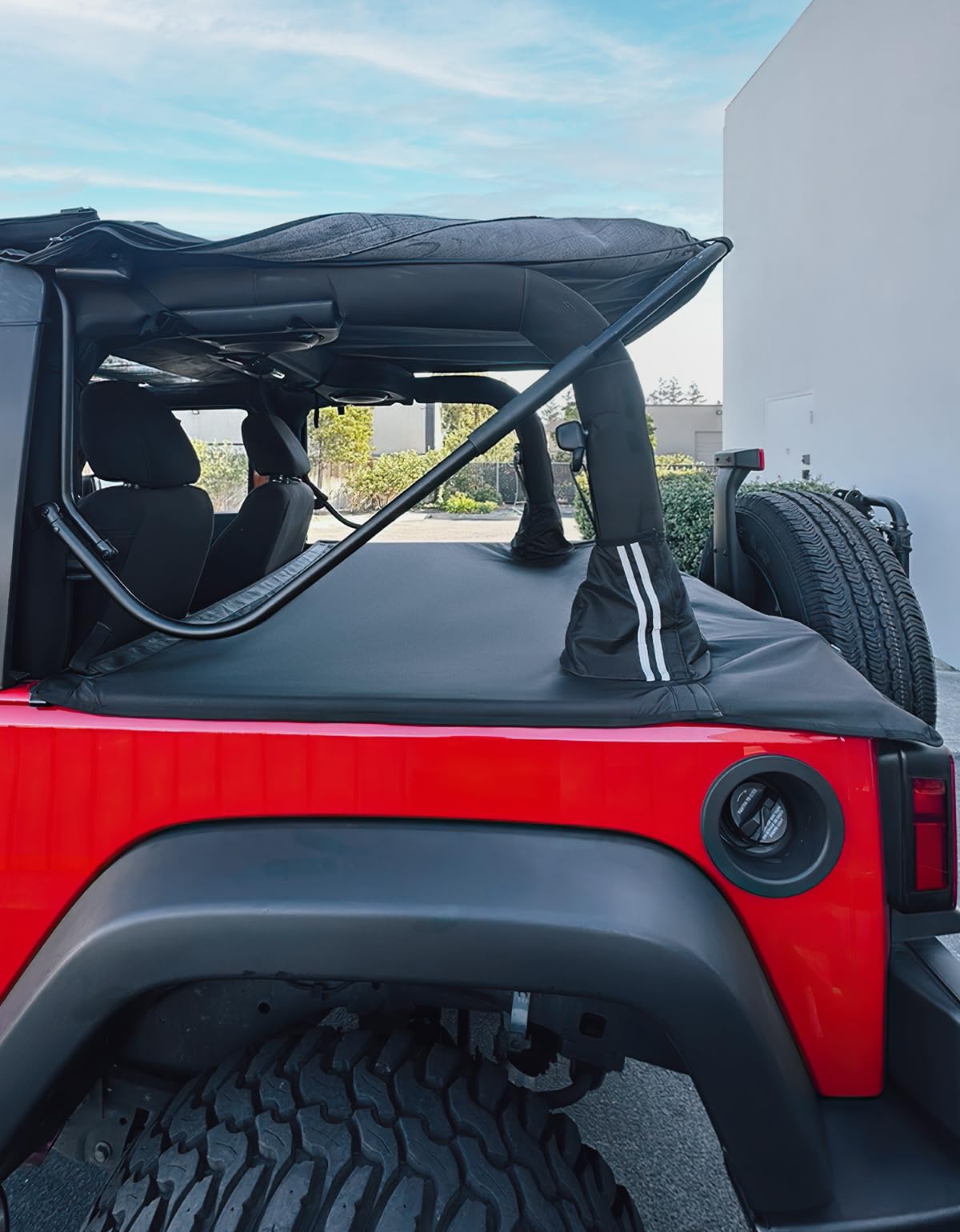 Tonneau Cover for Wrangler JK 2-Door 2007–2018, Cargo Trunk Cover