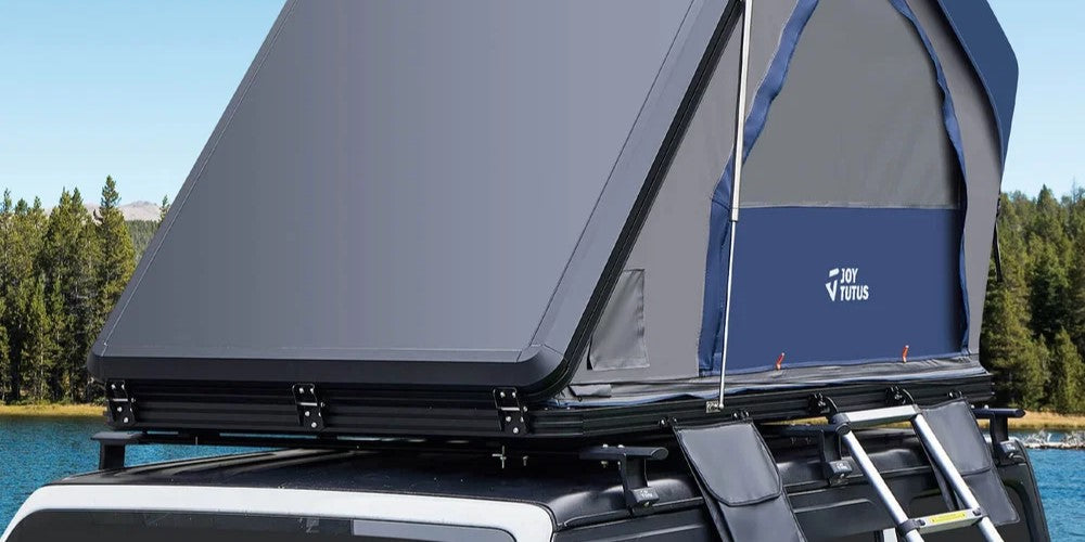 hard-shell rooftop tent for Jeep Wrangler