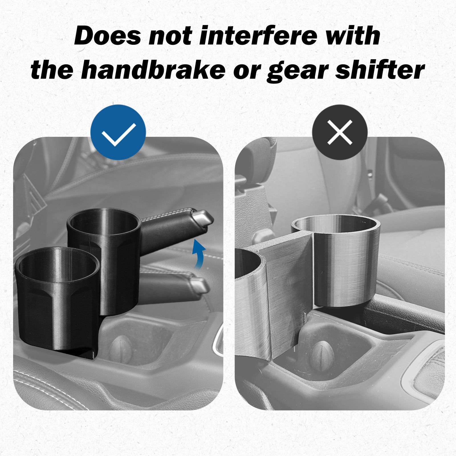 The Original 3rd Cup Holder for Jeep Wrangler JL & Gladiator – 3D-Printed