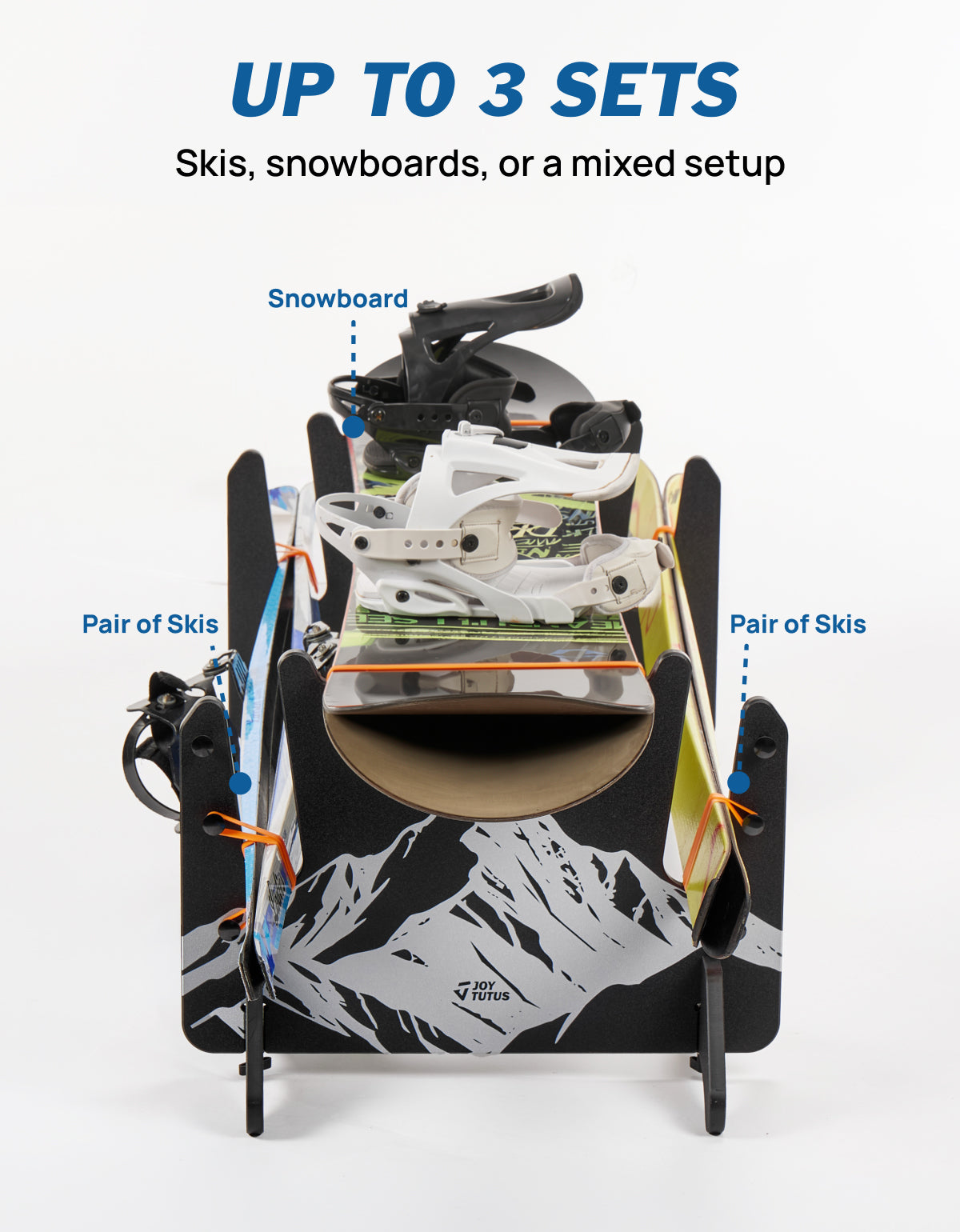 Portable Interior Ski & Snowboard Rack for SUVs