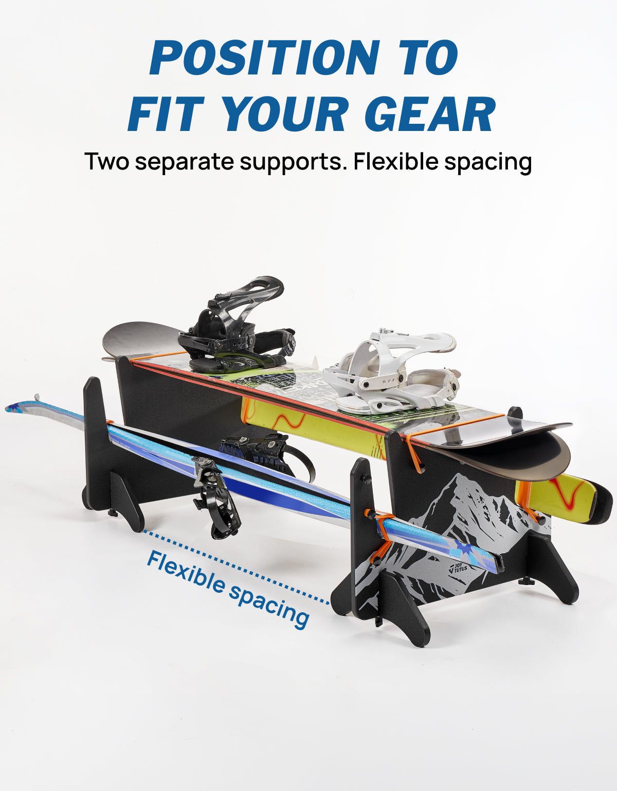 Portable Interior Ski & Snowboard Rack for SUVs